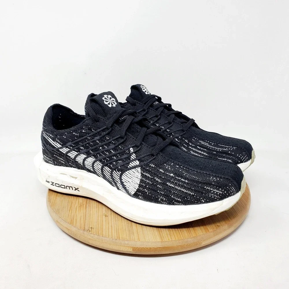 Nike‎ ZoomX Pegasus Turbo Next Nature Shoes Womens 7 Black Running Sneaker
